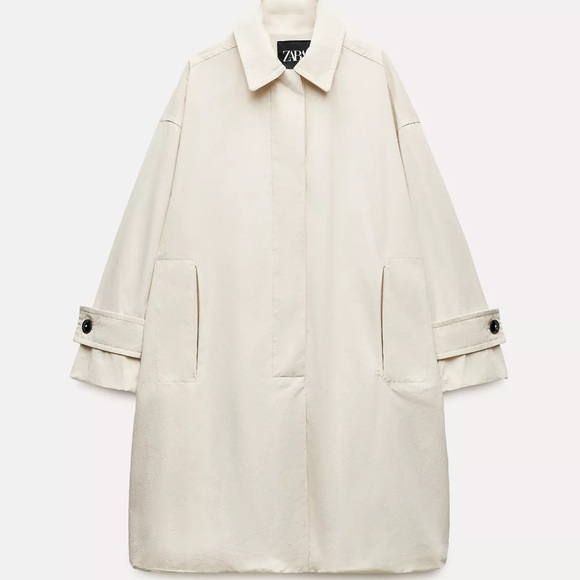 Zara Jackets & Blazers - Zara Women's Classic Cream Trench Coat